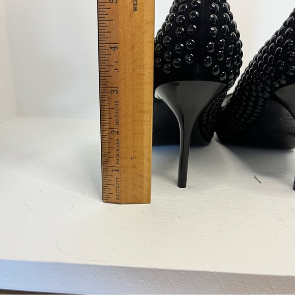 Karen Millen Black Studded Heels Size 7.5 - Picture 9 of 12